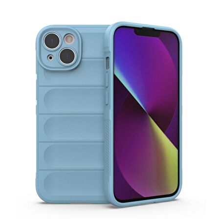 Apple iPhone 13 Kılıf Kamera Korumalı İçi Kadife Yumuşak Silikon Kapak + Ekran Koruma