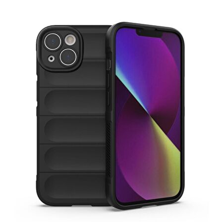 Apple iPhone 15 Kılıf Kamera Korumalı İçi Kadife Yumuşak Silikon Kapak + Ekran Koruma