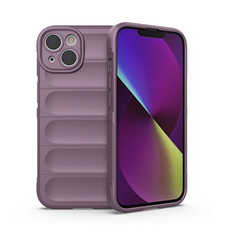 Apple iPhone 15 Kılıf Kamera Korumalı İçi Kadife Yumuşak Silikon Kapak + Ekran Koruma