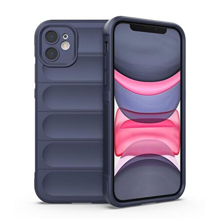 Apple iPhone 11 Kılıf Kamera Korumalı İçi Kadife Yumuşak Silikon Kapak + Ekran Koruma