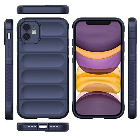 Apple iPhone 11 Kılıf Kamera Korumalı İçi Kadife Yumuşak Silikon Kapak + Ekran Koruma