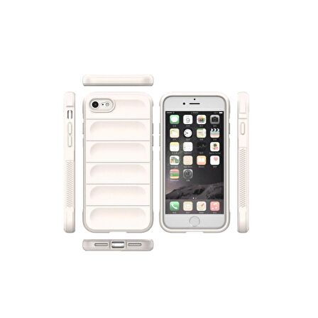 Apple iPhone 7 / 8 Kılıf Kamera Korumalı İçi Kadife Yumuşak Silikon Kapak + Ekran Koruma