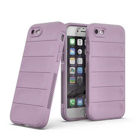 Apple iPhone 7 / 8 Kılıf Kamera Korumalı İçi Kadife Yumuşak Silikon Kapak + Ekran Koruma