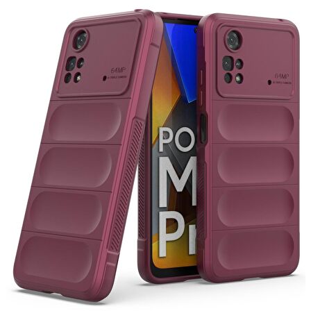 Xiaomi Poco M4 Pro 4G Kılıf Kamera Korumalı İçi Kadife Yumuşak Silikon Kapak + Ekran Koruma