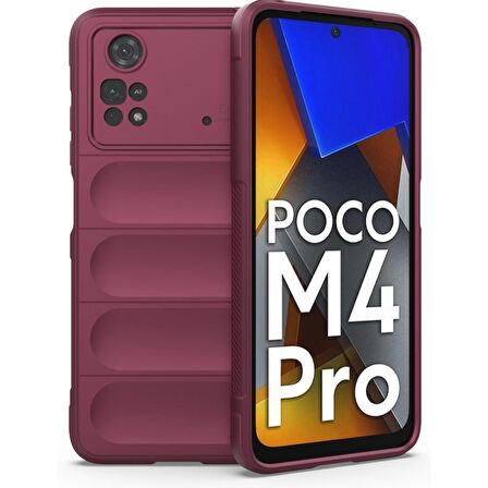 Xiaomi Poco M4 Pro 4G Kılıf Kamera Korumalı İçi Kadife Yumuşak Silikon Kapak + Ekran Koruma