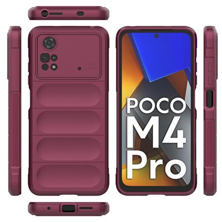 Xiaomi Poco M4 Pro 4G Kılıf Kamera Korumalı İçi Kadife Yumuşak Silikon Kapak + Ekran Koruma