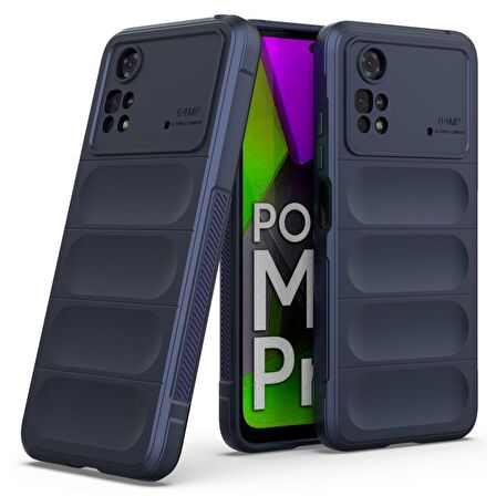 Xiaomi Poco M4 Pro 4G Kılıf Kamera Korumalı İçi Kadife Yumuşak Silikon Kapak + Ekran Koruma