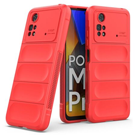 Xiaomi Poco M4 Pro 4G Kılıf Kamera Korumalı İçi Kadife Yumuşak Silikon Kapak + Ekran Koruma