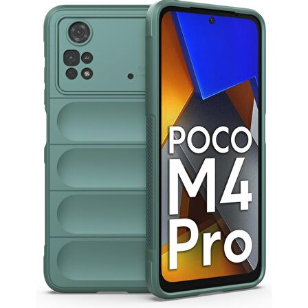Xiaomi Poco M4 Pro 4G Kılıf Kamera Korumalı İçi Kadife Yumuşak Silikon Kapak + Ekran Koruma