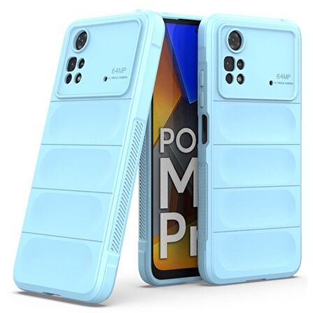 Xiaomi Poco M4 Pro 4G Kılıf Kamera Korumalı İçi Kadife Yumuşak Silikon Kapak + Ekran Koruma