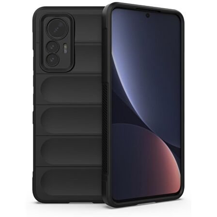 Xiaomi Mi 12 Lite Kılıf Kamera Korumalı İçi Kadife Yumuşak Silikon Kapak + Ekran Koruma