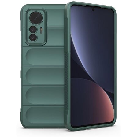 Xiaomi Mi 12 Lite Kılıf Kamera Korumalı İçi Kadife Yumuşak Silikon Kapak + Ekran Koruma