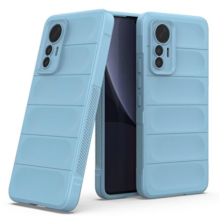 Xiaomi Mi 12 Lite Kılıf Kamera Korumalı İçi Kadife Yumuşak Silikon Kapak + Ekran Koruma