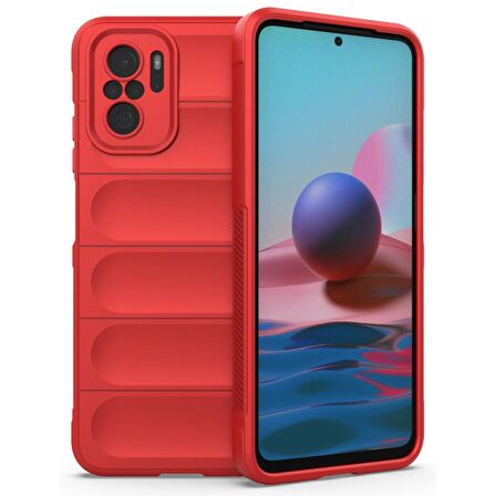 Xiaomi Redmi Note 10 Kılıf Kamera Korumalı İçi Kadife Yumuşak Silikon Kapak + Ekran Koruma