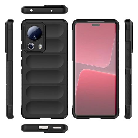 Xiaomi Mi 13 Lite Kılıf Kamera Korumalı İçi Kadife Yumuşak Silikon Kapak + Ekran Koruma