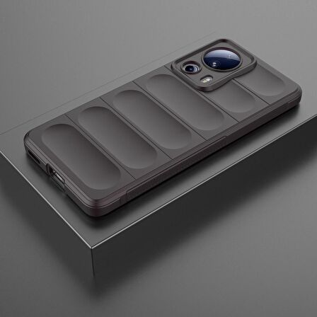 Xiaomi Mi 13 Lite Kılıf Kamera Korumalı İçi Kadife Yumuşak Silikon Kapak + Ekran Koruma