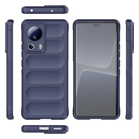 Xiaomi Mi 13 Lite Kılıf Kamera Korumalı İçi Kadife Yumuşak Silikon Kapak + Ekran Koruma