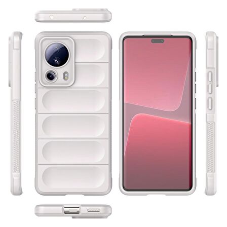 Xiaomi Mi 13 Lite Kılıf Kamera Korumalı İçi Kadife Yumuşak Silikon Kapak + Ekran Koruma