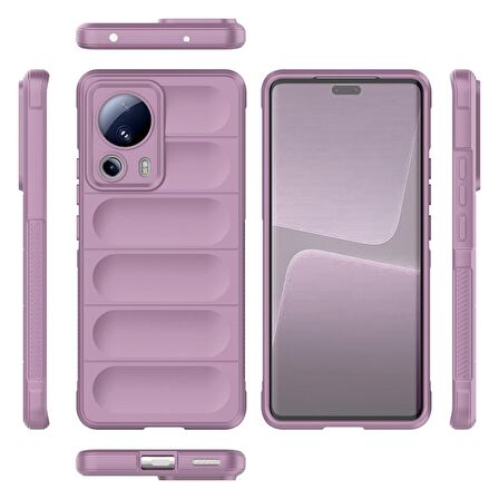 Xiaomi Mi 13 Lite Kılıf Kamera Korumalı İçi Kadife Yumuşak Silikon Kapak + Ekran Koruma