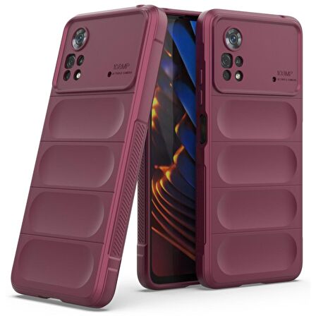 Xiaomi Poco X4 Pro 5G Kılıf Kamera Korumalı İçi Kadife Yumuşak Silikon Kapak + Ekran Koruma