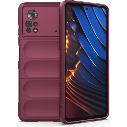 Xiaomi Poco X4 Pro 5G Kılıf Kamera Korumalı İçi Kadife Yumuşak Silikon Kapak + Ekran Koruma