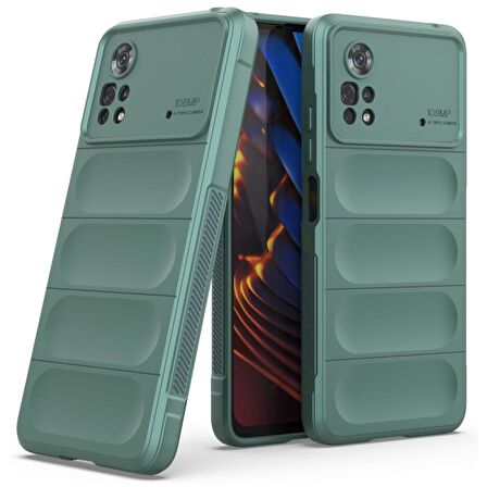 Xiaomi Poco X4 Pro 5G Kılıf Kamera Korumalı İçi Kadife Yumuşak Silikon Kapak + Ekran Koruma