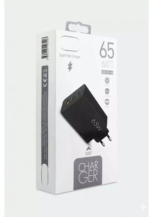 Samsung Galaxy S10 Lite Uyumlu 65W USB + Pd + Pd Girişli Fast Şarj Başlığı SG87