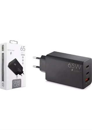 Samsung Galaxy S25 Ultra Uyumlu 65W USB + Pd + Pd Girişli Fast Şarj Başlığı SG87