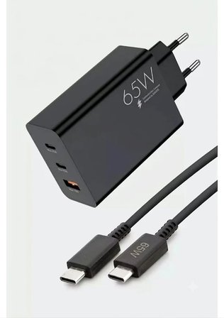 Samsung Galaxy S25 Uyumlu 65W USB + Pd + Pd Girişli Fast Type-C Şarj Aleti Sg88