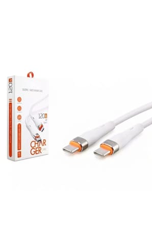 Vivo Y35 Uyumlu 120W Type-C To Type-C  Pd Hızlı Şarj Data Kablosu