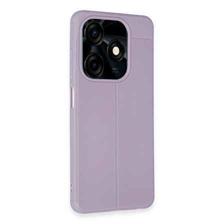 Tecno Spark 20 / 20C Kılıf Auto Focus Deri Görünümlü Silikon Kapak