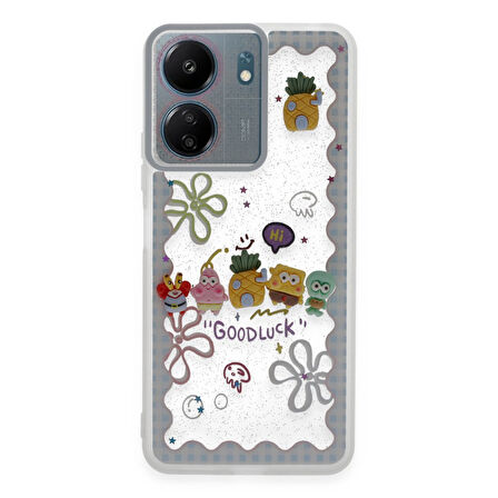 Xiaomi Poco C65 Uyumlu Kılıf Sweet Desenli Silikon Kapak