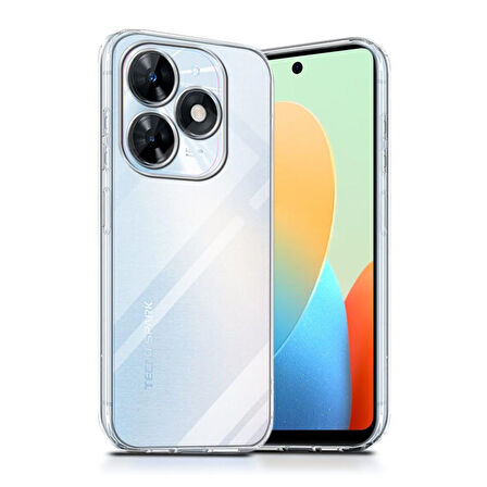 Tecno Spark 20 / 20C Kılıf Lüx Şeffaf Silikon Kapak