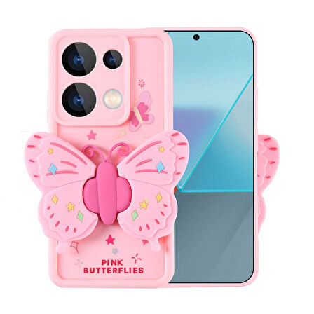 Xiaomi Redmi Note 13 Pro 4G Kılıf Kamera Korumalı Figür Tasarımlı Kapya Silikon Kapak