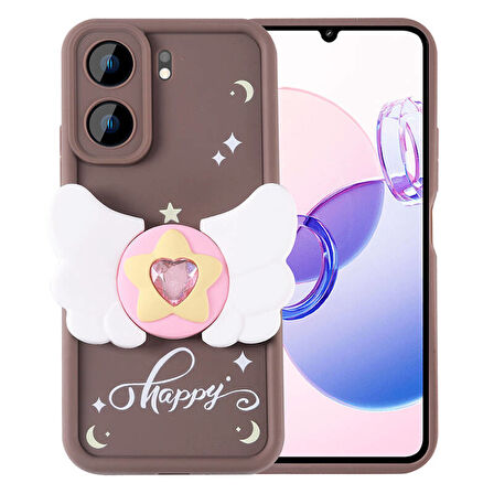 Xiaomi Poco C65 Kılıf Kamera Korumalı Figür Tasarımlı Kapya Silikon Kapak