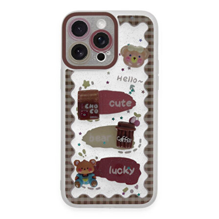 Apple iPhone 14 Pro Uyumlu Kılıf Sweet Desenli Silikon Kapak