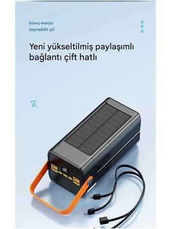 Redmi Note 12 Uyumlu 80.000 Mah LED Işıklı Powerbank Şarj Aleti