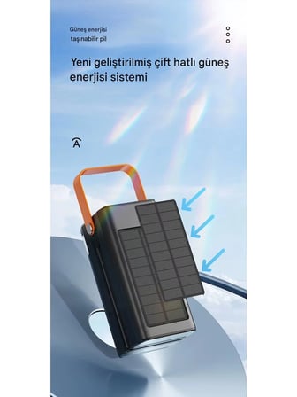 Infinix GT 30 Pro Uyumlu 80.000 Mah LED Işıklı Powerbank Şarj Aleti