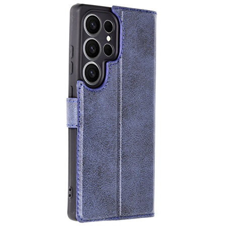 Samsung Galaxy S25 Ultra Kılıf Trend S Plus Kapaklı Kartlıklı Stan Olabilen Kapaklı Kılıf