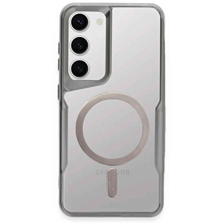 Samsung Galaxy S23 Kılıf Boyi Magsafe Silikon Kapak + Ekran Koruma + Kablo Koruma