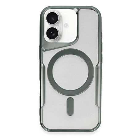 Apple İphone 16 Kılıf Boyi Magsafe Silikon Kapak + Ekran Koruma + Kablo Koruma