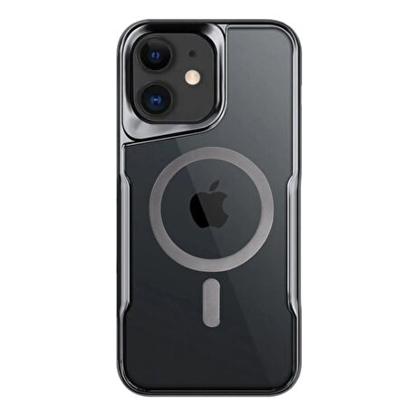 Apple İphone 12 Kılıf Boyi Magsafe Silikon Kapak + Ekran Koruma + Kablo Koruma