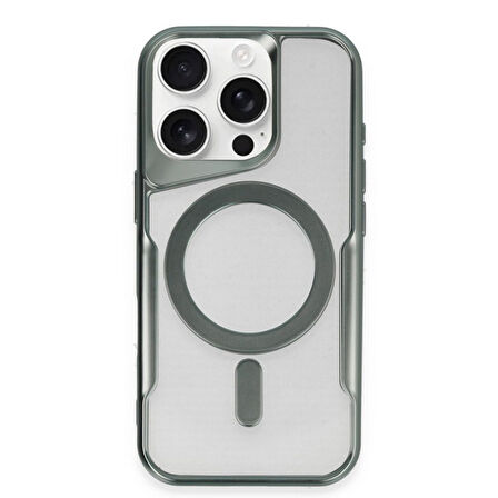 Apple İphone 15 Pro Max Kılıf Boyi Magsafe Silikon Kapak + Ekran Koruma + Kablo Koruma
