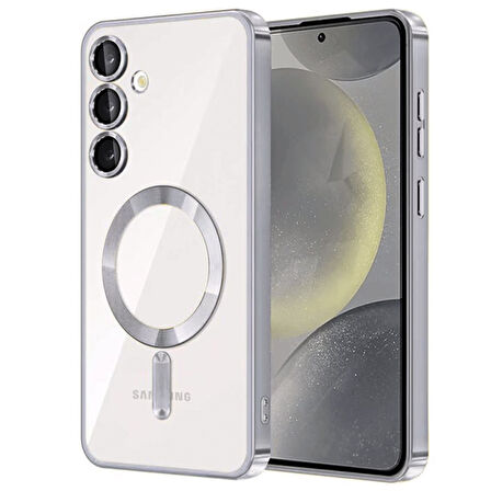 Samsung Galaxy S24 Kılıf Kross Magneticsafe Kapak + Ekran koruma + Kablo Koruma 