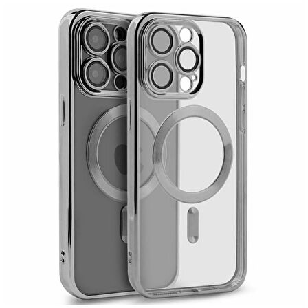 Apple İphone 15 Pro Max Kılıf Kross Magneticsafe Kapak + Ekran koruma + Kablo Koruma 