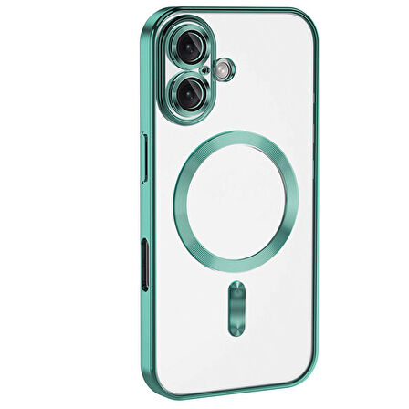 Apple İphone 16 Kılıf Kross Magneticsafe Kapak + Ekran koruma + Kablo Koruma 