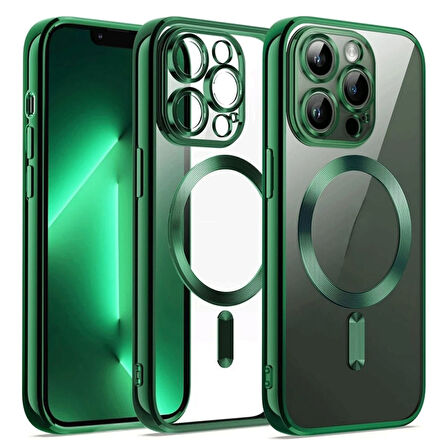 Apple İphone 12 Pro Kılıf Kross Magneticsafe Kapak + Ekran koruma + Kablo Koruma 