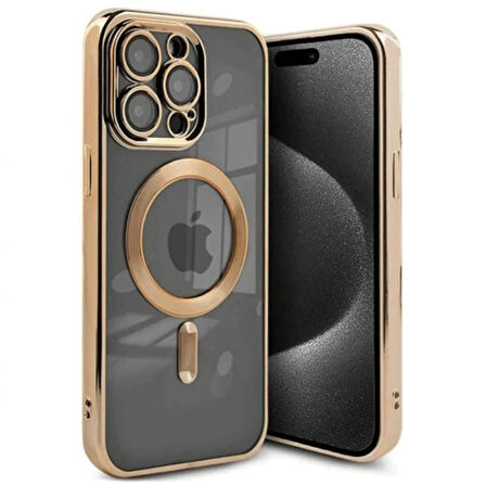 Apple İphone 15 Pro Kılıf Kross Magneticsafe Kapak + Ekran koruma + Kablo Koruma 