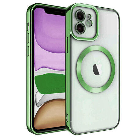 Apple İphone 12 Kılıf Kross Magneticsafe Kapak + Ekran koruma + Kablo Koruma 