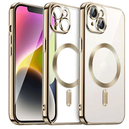 Apple İphone 15 Kılıf Kross Magneticsafe Kapak + Ekran koruma + Kablo Koruma 
